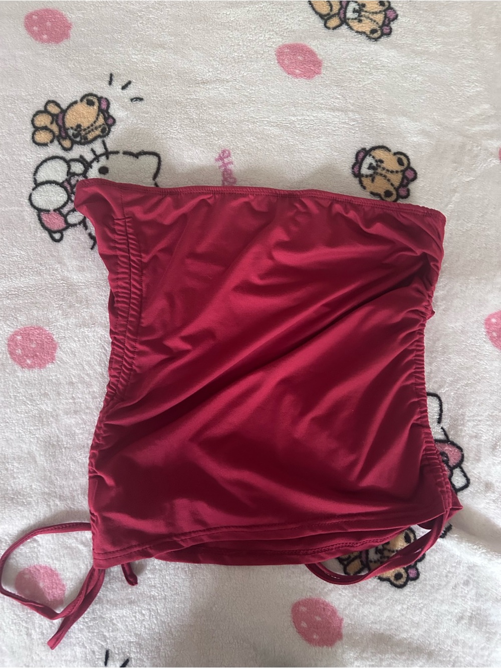 Red Tube Top - Picture 2 of 3